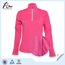 Neon Pink Color Blank Woman Pullover Wholesale Fitness Shirts